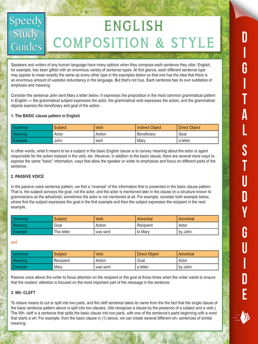 Cover image for English Composition and Style